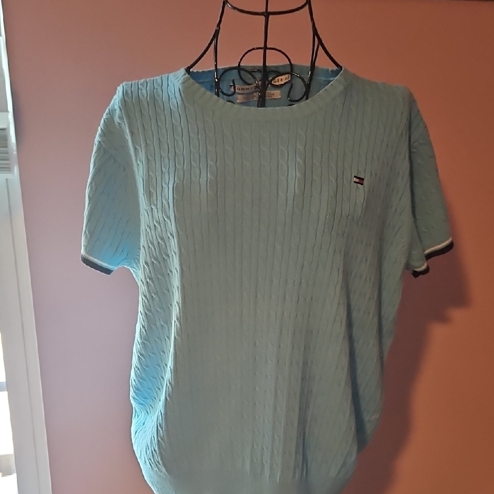 Tommy Hilfiger Light Blue Crew Neck Sweater